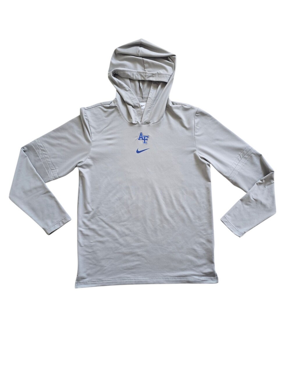 Nike Men's Dri-Fit Air Force Falcons Gray Pullover Hoodie, Size Medium